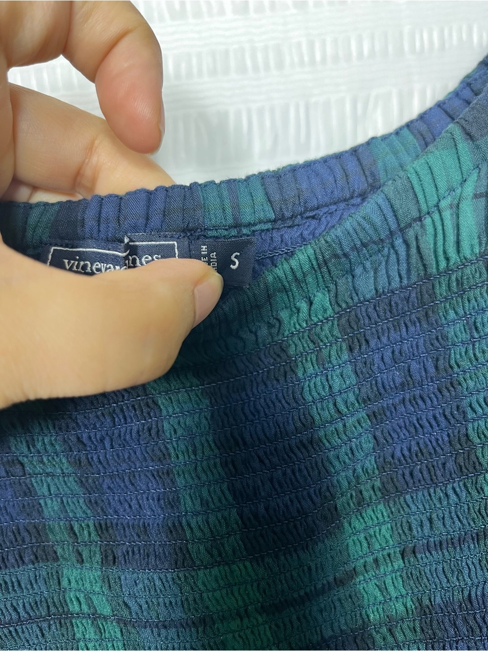 Vineyard Vines Plaid Flutter Sleeve Maxi Dress size Small - Picture 5 of 11